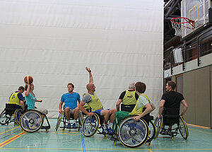 Rollstuhlbasketball am 6. Paderborner Tag des Schulsports